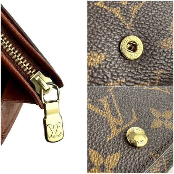 ❌SOLD❌ 💎Louis Vuitton Monogram Porte-Monnaie Tresor Wallet - Picture 12 of 14